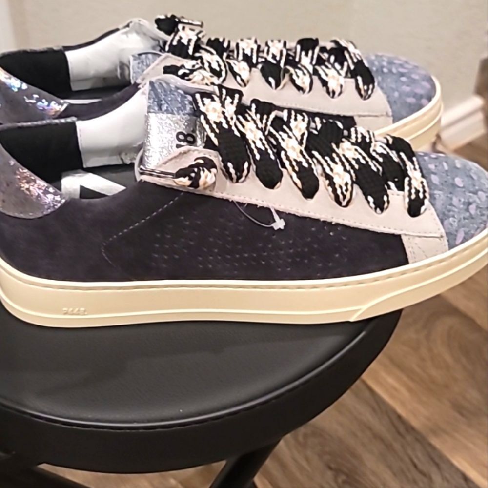P448 Jack Denim Thea Sneaker- Metallic - Picture 6 of 12